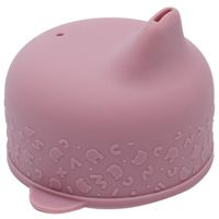 We Might Be Tiny Silicone Cup with Sippy Lid (+ mini straw) Set - Dusty Rose